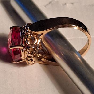 Lab grown Pink Sapphire Ring