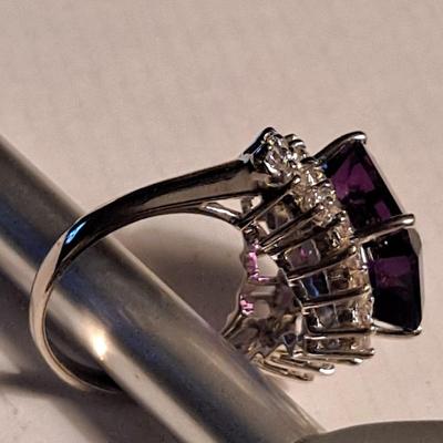 Purple Spinel Ring