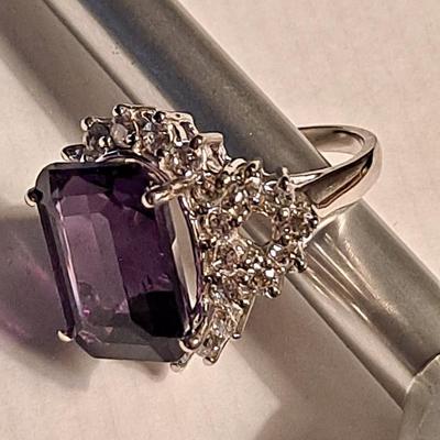 Purple Spinel Ring