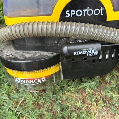 HUSKY 2.5 GALLON WET/DRY SHOP VAC AND A BISSELL SPOTBOT CARPET CLEANER