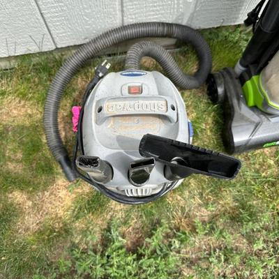 2.5 SHOP VAC AND A EUREKA AIRSPEED BAGLESS VACUUM