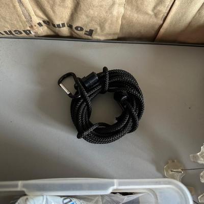 HARDWARE, BUNGEE CORDS, STRAPS, CELLOPHANE STRETCH WRAP, T-SHAPED RULER AND MORE