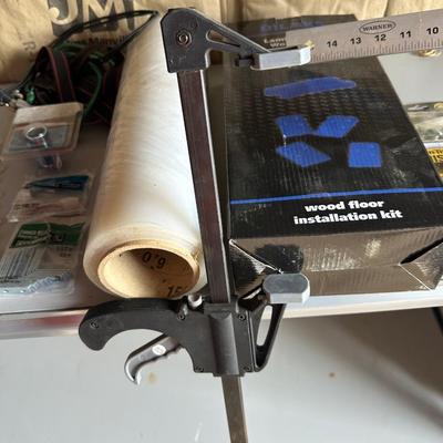 HARDWARE, BUNGEE CORDS, STRAPS, CELLOPHANE STRETCH WRAP, T-SHAPED RULER AND MORE