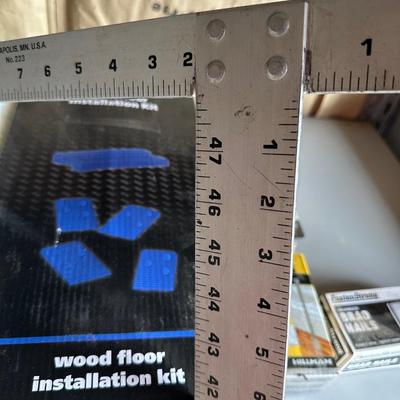 HARDWARE, BUNGEE CORDS, STRAPS, CELLOPHANE STRETCH WRAP, T-SHAPED RULER AND MORE