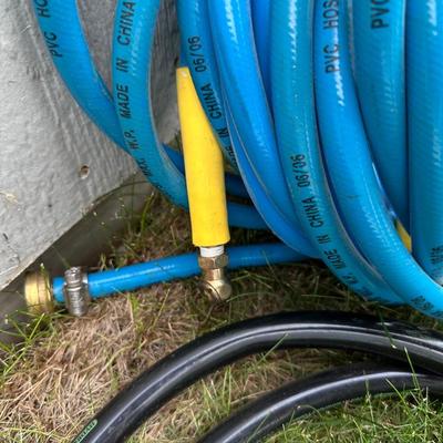 EXTENSION CORDS, AIR HOSES AND HOSE