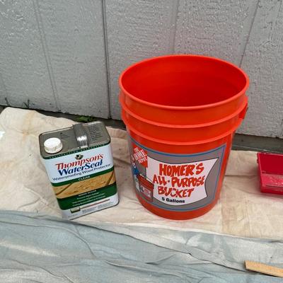 DROP CLOTHS AND OTHER PAINTING SUPPLIES
