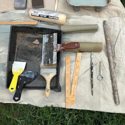 DROP CLOTHS AND OTHER PAINTING SUPPLIES