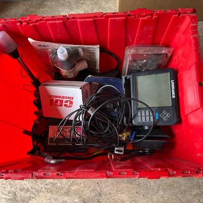 LOWRANCE FISHFINDER, POWER INVERTER, MARINE AERATOR SPRAY HEAD AND MORE MARINE PARTS
