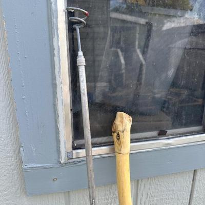LITTLE GRIDDLE, ELECTRIC INSECT TRAP, WALKING STICK AND HOOK SNAG POLE