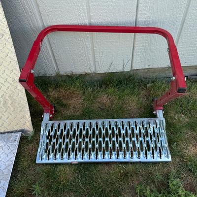 DIAMOND TREAD ALUMINUM SHEETS AND A RV STEP