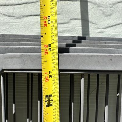 8 METAL PANELS FOR AN ENCLOSURE