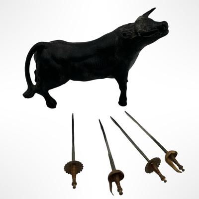 Vintage Toledo Cast Bull Sword Pick