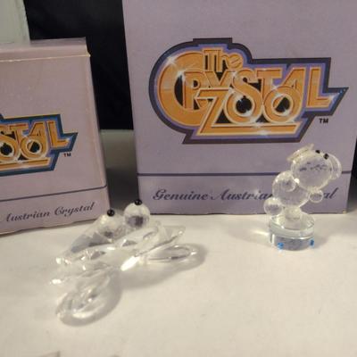 Collection of The Crystal Zoo Figurines with Boxes- Five Pieces (The Crystal Zoo Group #1)