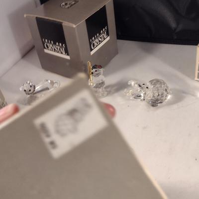 Collection of Iris Arc Crystal Figurines- Eight Pieces