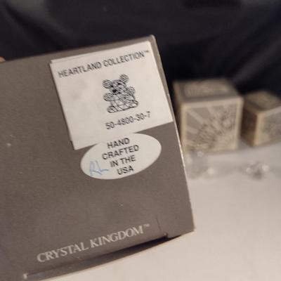Collection of Iris Arc Crystal Figurines- Eight Pieces
