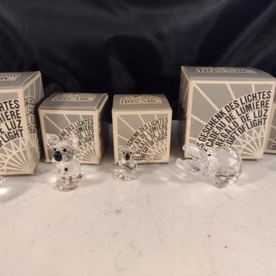 Collection of Iris Arc Crystal Figurines- Eight Pieces