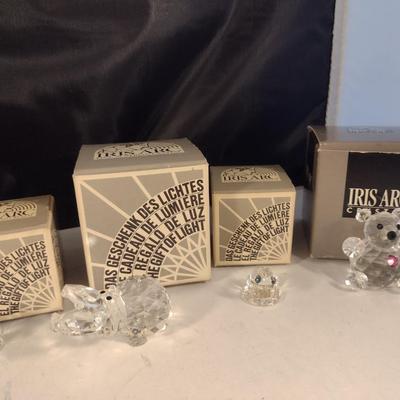 Collection of Iris Arc Crystal Figurines- Eight Pieces