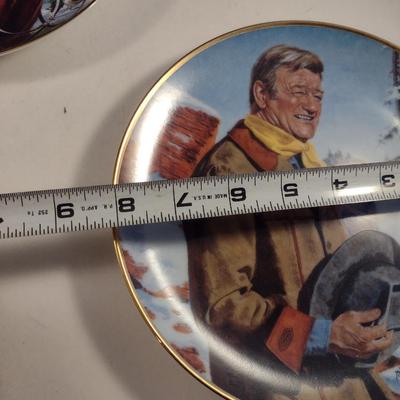 Group of John Wayne Collector's Plates- Three Pieces