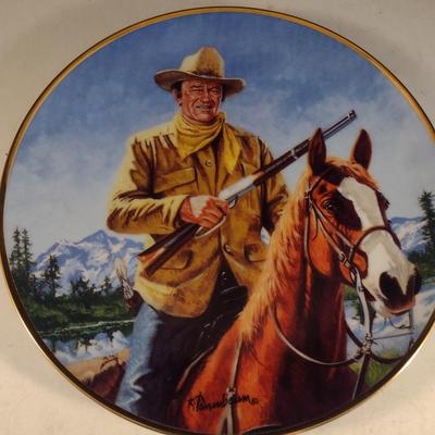 Group of John Wayne Collector's Plates- Three Pieces