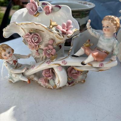 Angels and cherubs, pitchers with glasses and more