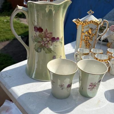 Angels and cherubs, pitchers with glasses and more
