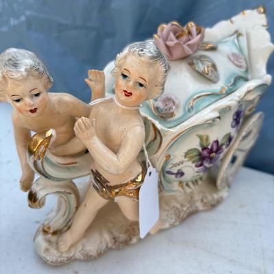 Angels and cherubs, pitchers with glasses and more
