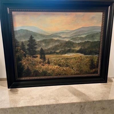 Numbered, Signed & Framed Canvas Giclee Titled “Joys of Summer” (GB1-MG)