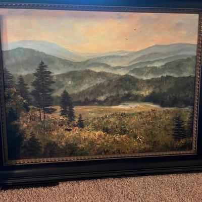 Numbered, Signed & Framed Canvas Giclee Titled “Joys of Summer” (GB1-MG)