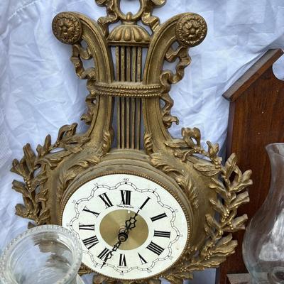 Clock, Crystal Punchbowl, oil, lamps, wall, sconces, candle holders, and more