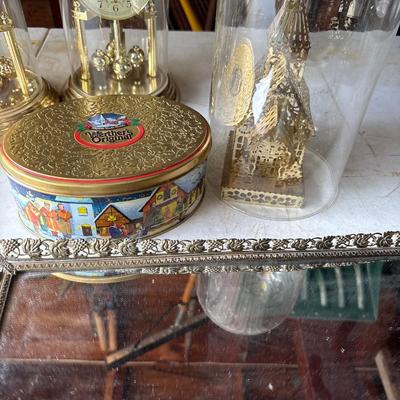 Clocks, mirror, and extras