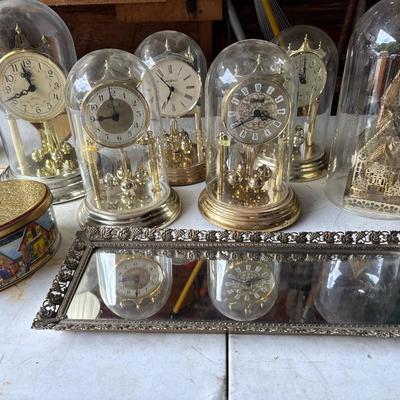 Clocks, mirror, and extras