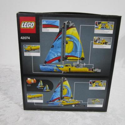 Lego Disney Technic racing yacht set, new in box. Selling for $89.99 on Amazon.
