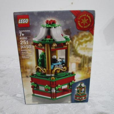 Lego "A Christmas Carousel" set, new in box. Selling for $50.00 on eBay.