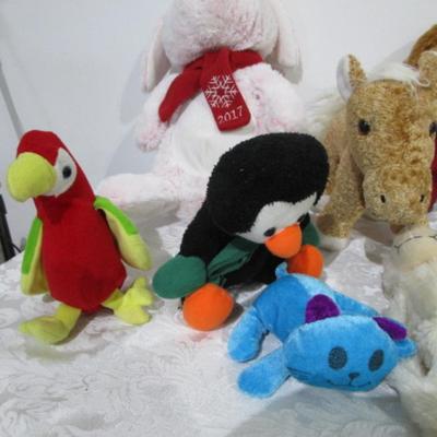 15 stuffed animals