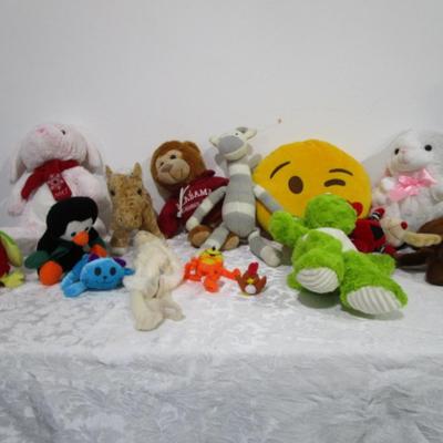 15 stuffed animals