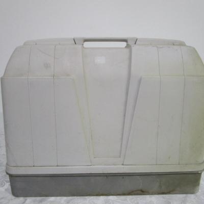 Vintage White sewing machine with case