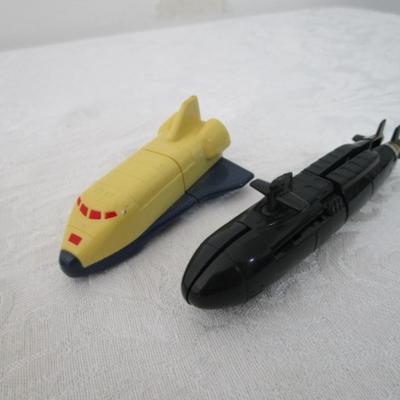 Vintage mini toys, 7 wind up, 2 are transformers