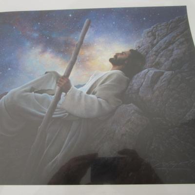 "Worlds Without End" unframed picture, framed lighthouse picture