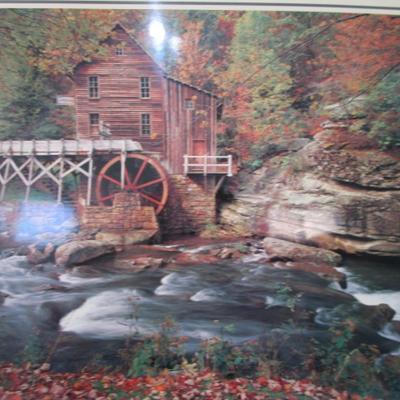 Glade Creek Grist Mill framed picture