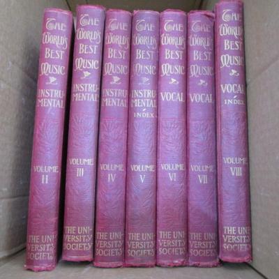Vintage "The World's Best Music" 1909 books (7 hardbound books)