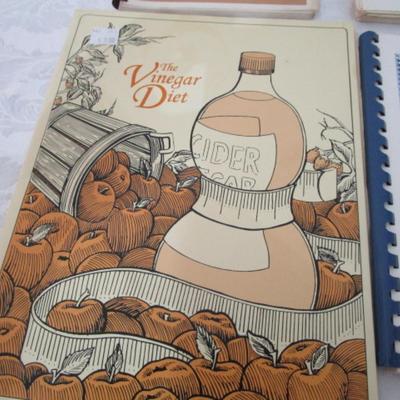 3 cooking with wheat books, 1 dehydrating book, 2 cookbooks
