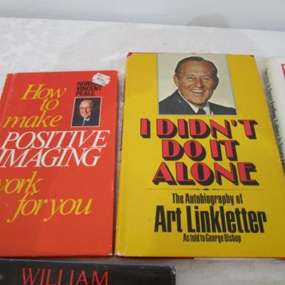 4 positivity books, 1 poetry book, 1 Ideals book, 1 book on John F. Kennedy