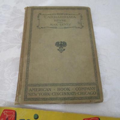 1 storybook & record, 1 story record, 1 Animal Friends, 1- 1899 antique book, 1 storybook
