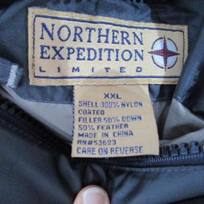 New men's dark grey Northern Expedition Ltd. Coat 2XL