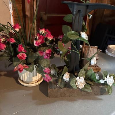 Six floral arrangements