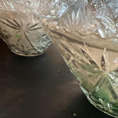 Four punch bowl with cups sets