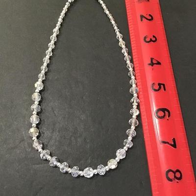 Sale Photo Thumbnail #25: Very nice glass beaded necklace. Please see attached photos.