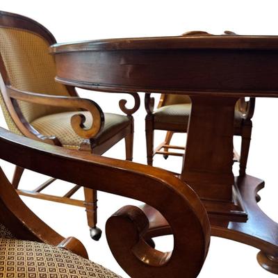 Solid wood breakfast table and 4 chairs