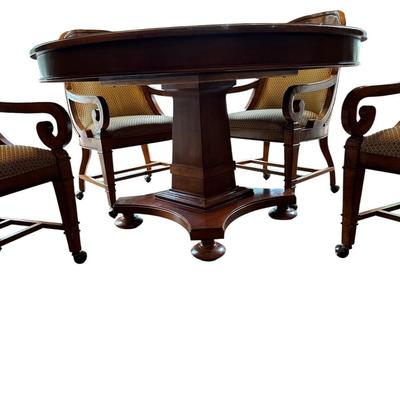Solid wood breakfast table and 4 chairs