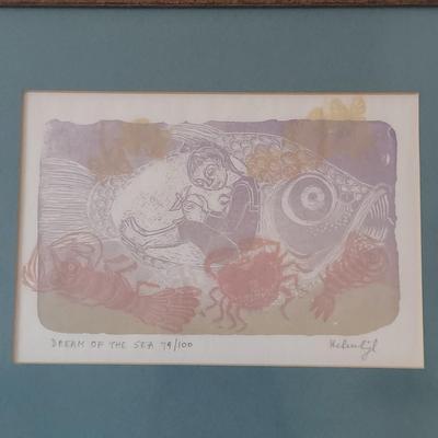 “Dream of the Sea” Pencil Signed Print by Helen Siegl (BR1-BBL)
